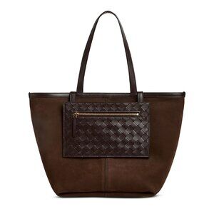 Bottega Veneta Medium Flip Flap Suede Tote Bag - Fondant